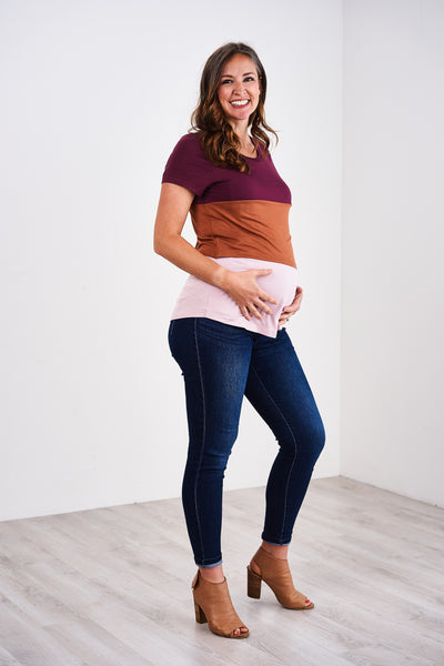 Latched Mama Color Block Nursing Tee ...